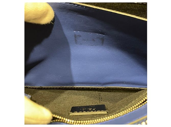 Borsa a Pochette Fendi Vocabulary Blu - vista 5