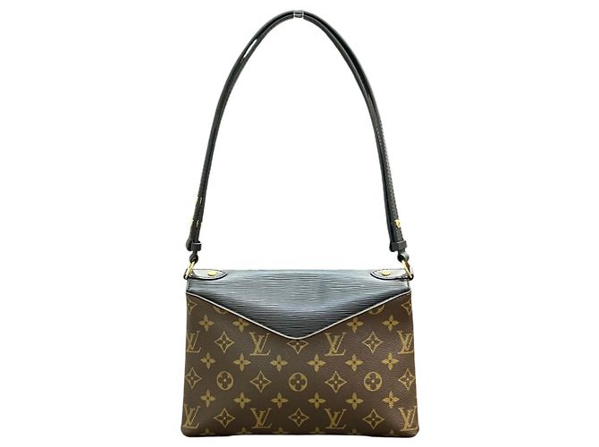 Borsa a tracolla Louis Vuitton Saint Michel Marrone - vista 2