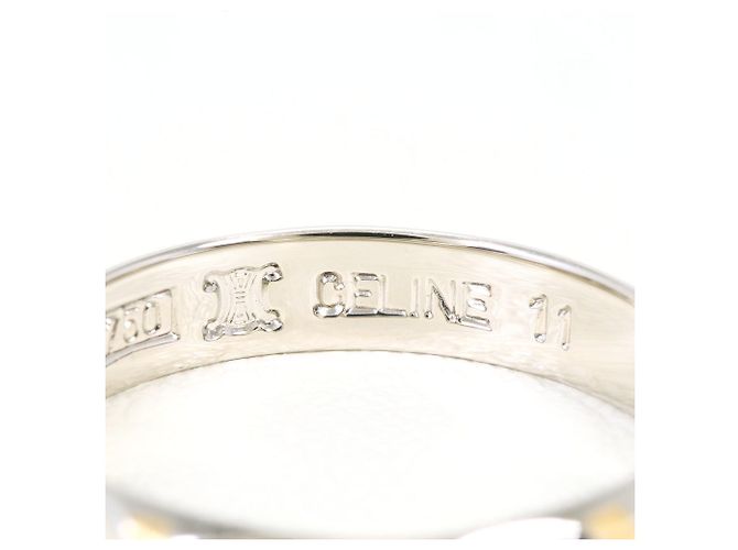 Céline Celine Ehering aus PT850 Platin und 18K Gelbgold - Ansicht 5