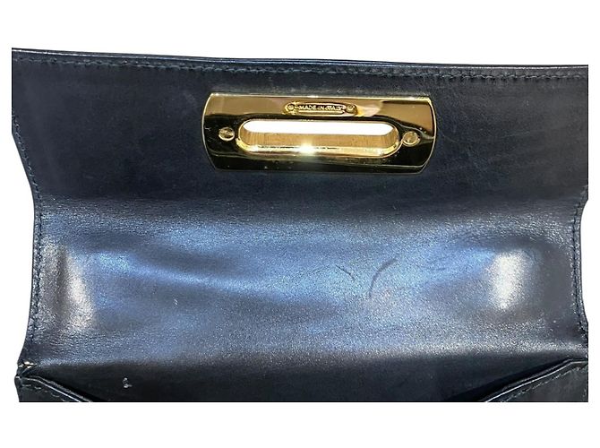 Borsa in pelle Gancini Salvatore Ferragamo Nero - vista 6
