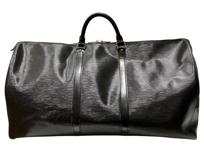Borsa Louis Vuitton Keepall Boston Bag Nero - vista 2