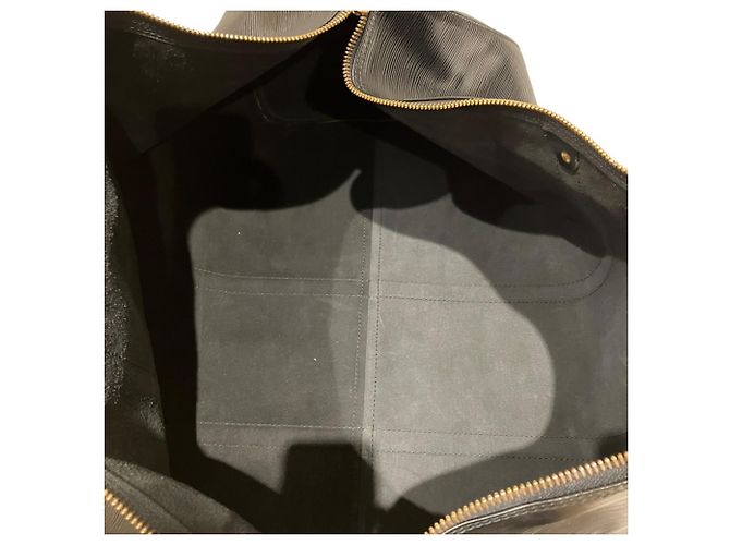 Borsa Louis Vuitton Keepall Boston Bag Nero - vista 6