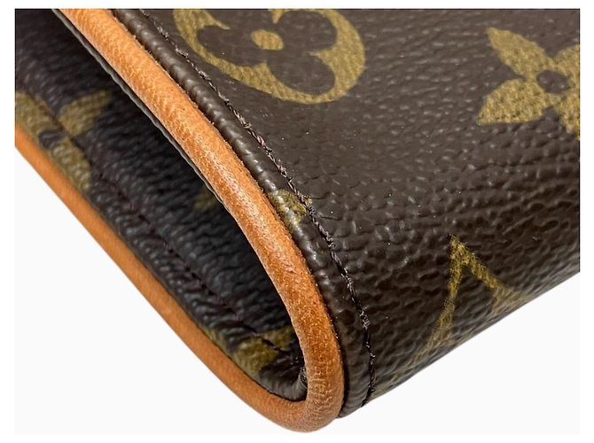 Borsa a tracolla Louis Vuitton Pochette Twin PM Marrone - vista 8