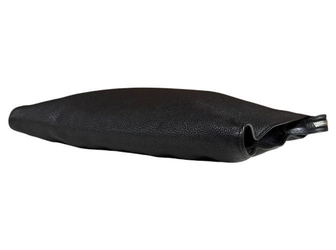 Borsa a pochette Prada in pelle nera Nero - vista 5