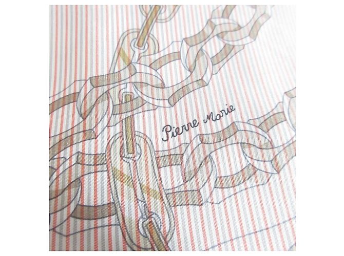 Hermès Hermes Carre 90 Reaction Seidentuch Braun Weiß Orange - Ansicht 3