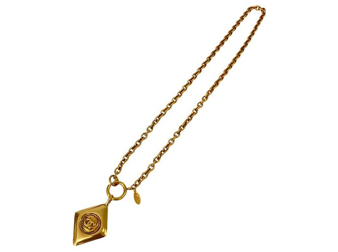 Chanel Coco Mark Halskette mit Diamantmotiv Golden - Ansicht 2