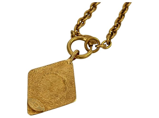Chanel Coco Mark Halskette mit Diamantmotiv Golden - Ansicht 3