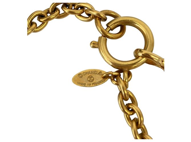 Chanel Coco Mark Halskette mit Diamantmotiv Golden - Ansicht 5
