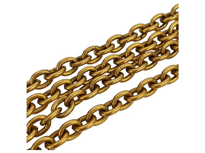 Chanel Coco Mark Halskette mit Diamantmotiv Golden - Ansicht 7