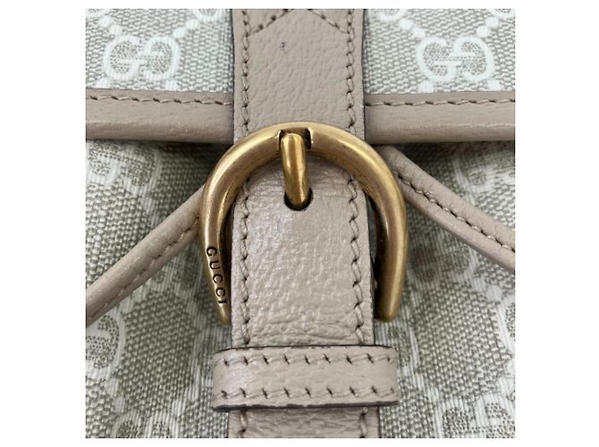 Gucci GG Supreme Interlocking G Rucksack Braun Grau - Ansicht 14
