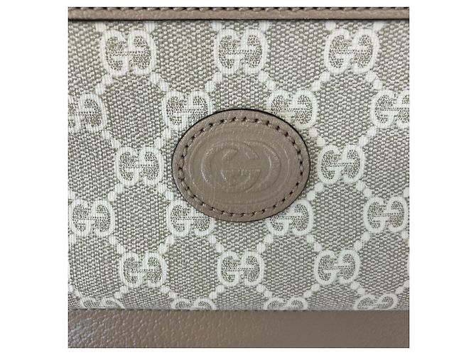 Gucci GG Supreme Interlocking G Rucksack Braun Grau - Ansicht 9