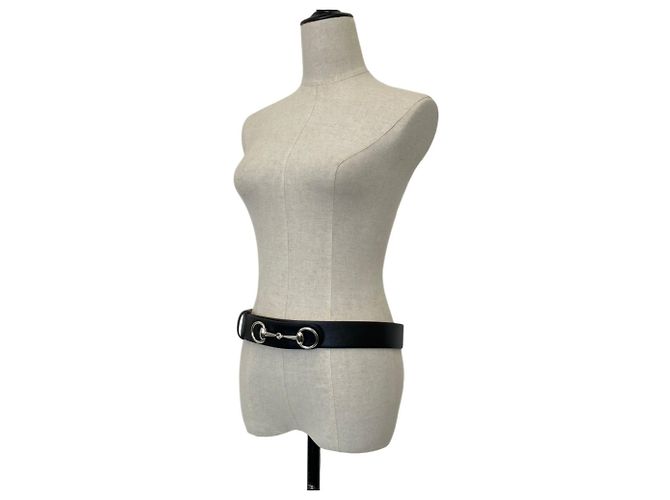 GUCCI Horsebit 1955 Ledergürtel Schwarz - Ansicht 2