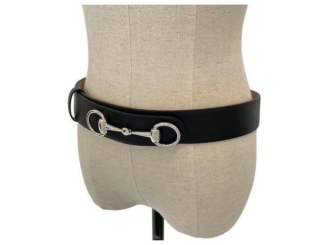 GUCCI Horsebit 1955 Ledergürtel Schwarz - Ansicht 3