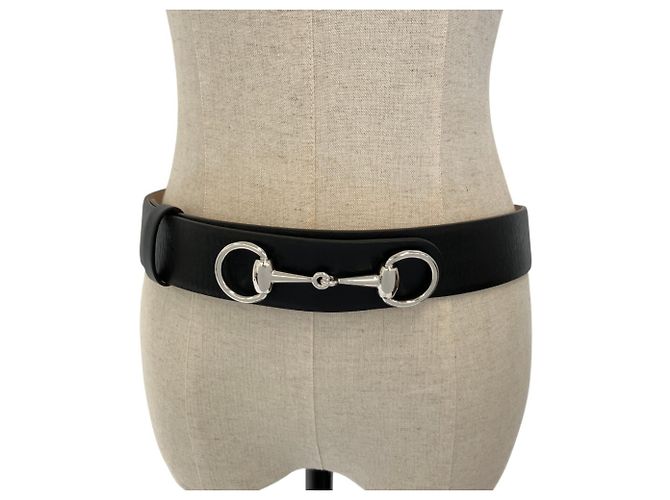 GUCCI Horsebit 1955 Ledergürtel Schwarz - Ansicht 4