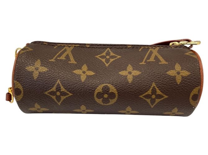 Borsa Tote Louis Vuitton Monogram Papillon 30 Marrone - vista 15