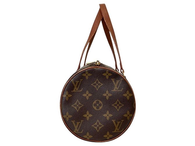 Borsa Tote Louis Vuitton Monogram Papillon 30 Marrone - vista 3