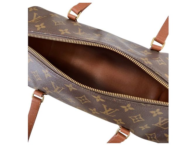 Borsa Tote Louis Vuitton Monogram Papillon 30 Marrone - vista 7