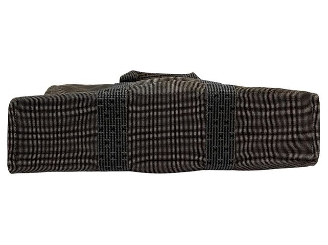 Hermès Borsa Tote Hermes Herline MM in Grigio Marrone - vista 5