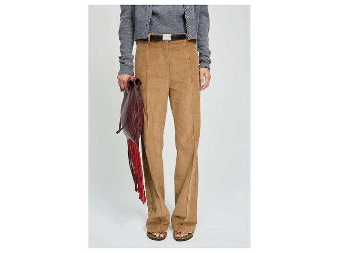 Laurence Bras Cordhose Wide Leg Beige - Ansicht 6