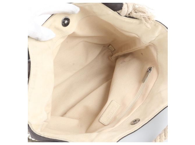 Timeless Borsa Tote Chanel in rete e corda con Camelia Multicolore Blu navy - vista 7