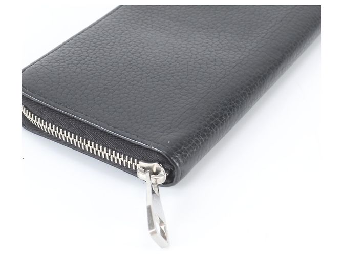 Zippy Louis Vuitton Taurillon Leather Long Wallet Black - view 3