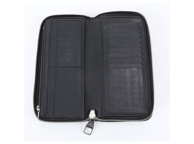 Zippy Louis Vuitton Taurillon Leather Long Wallet Black - view 6