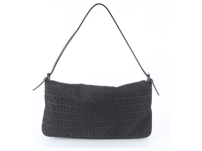 Borsa Secchiello Fendi Zucchino Mamma Nero - vista 3