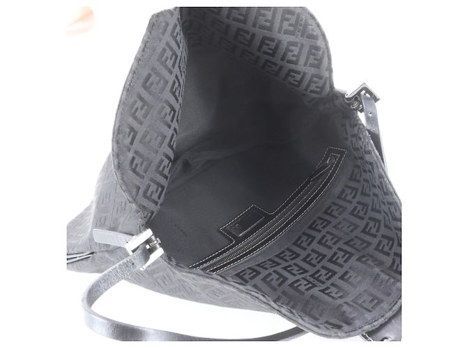 Borsa Secchiello Fendi Zucchino Mamma Nero - vista 7