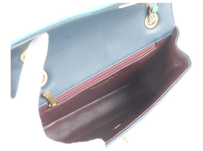 Chanel Matelassé Leder 2-Way Schultertasche Dunkelgrün - Ansicht 7