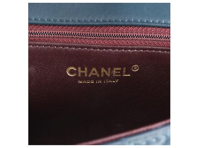 Chanel Matelassé Leder 2-Way Schultertasche Dunkelgrün - Ansicht 8