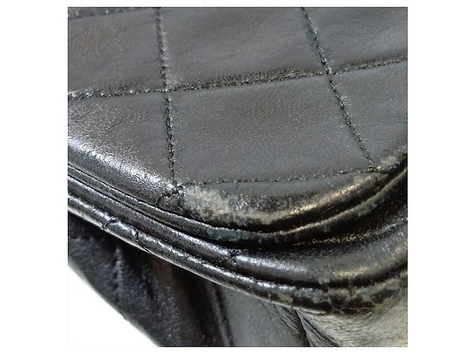 Borsa a tracolla Chanel Matelassé in pelle di agnello Nero - vista 13