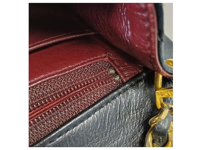 Borsa a tracolla Chanel Matelassé in pelle di agnello Nero - vista 17