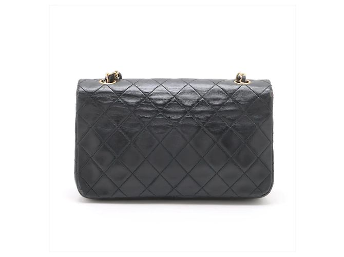 Borsa a tracolla Chanel Matelassé in pelle di agnello Nero - vista 2