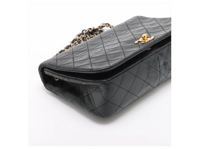 Borsa a tracolla Chanel Matelassé in pelle di agnello Nero - vista 4
