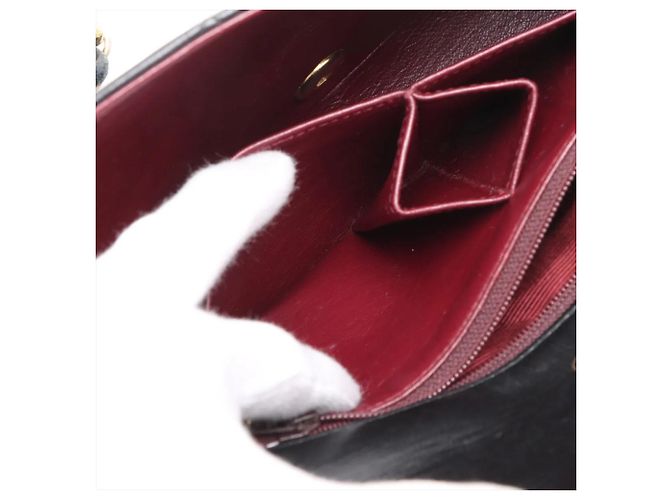 Borsa a tracolla Chanel Matelassé in pelle di agnello Nero - vista 8