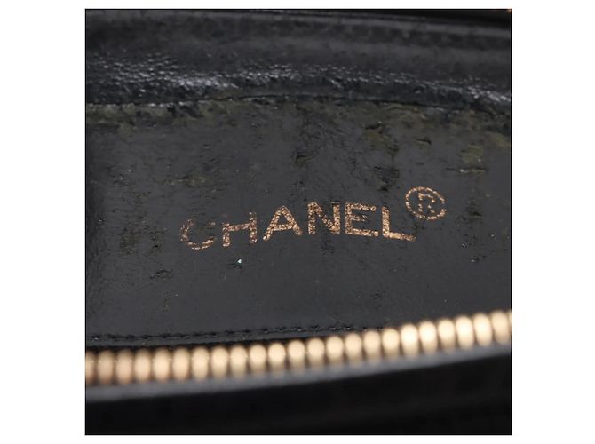 Chanel Matelassé Lammleder Schultertasche mit Fransen und Kette Schwarz - Ansicht 10