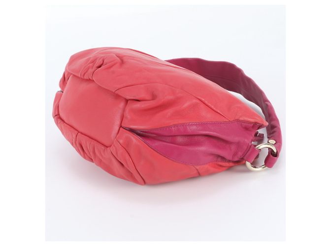 Céline Celine Schultertasche aus Leder mit Quaste Rot - Ansicht 4