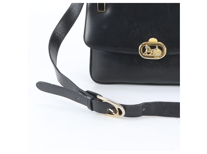 Céline Celine Schultertasche aus schwarzem Leder - Ansicht 3