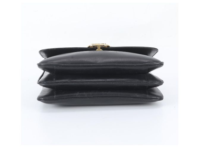 Céline Celine Schultertasche aus schwarzem Leder - Ansicht 6