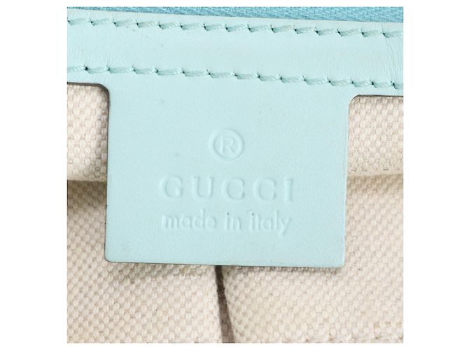 Borsa Tote Gucci Craft in denim e pelle Blu - vista 10