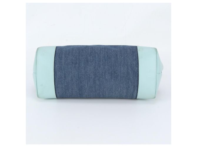 Borsa Tote Gucci Craft in denim e pelle Blu - vista 6