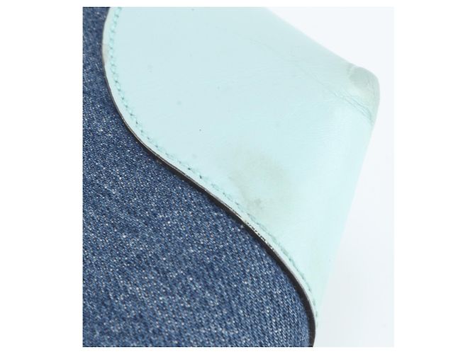 Borsa Tote Gucci Craft in denim e pelle Blu - vista 9