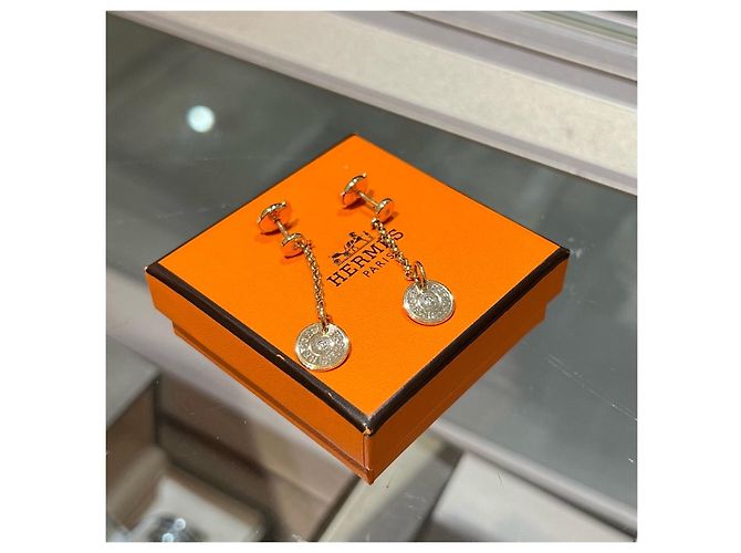 Orecchini Hermès in oro 18K e diamanti D'oro - vista 2
