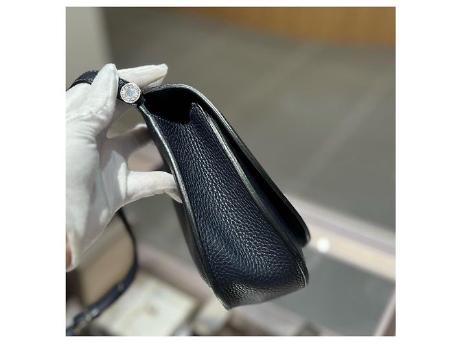 Hermès Saut Handtasche Dunkelblau - Ansicht 3