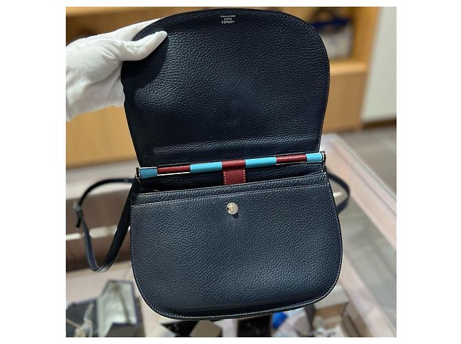 Hermès Saut Handtasche Dunkelblau - Ansicht 6
