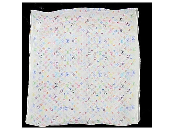 Pañuelo de seda Louis Vuitton Blanco - vista 2