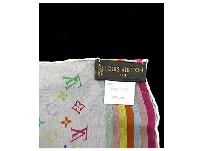 Pañuelo de seda Louis Vuitton Blanco - vista 4