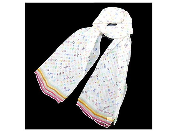 Pañuelo de seda Louis Vuitton Blanco - vista 5