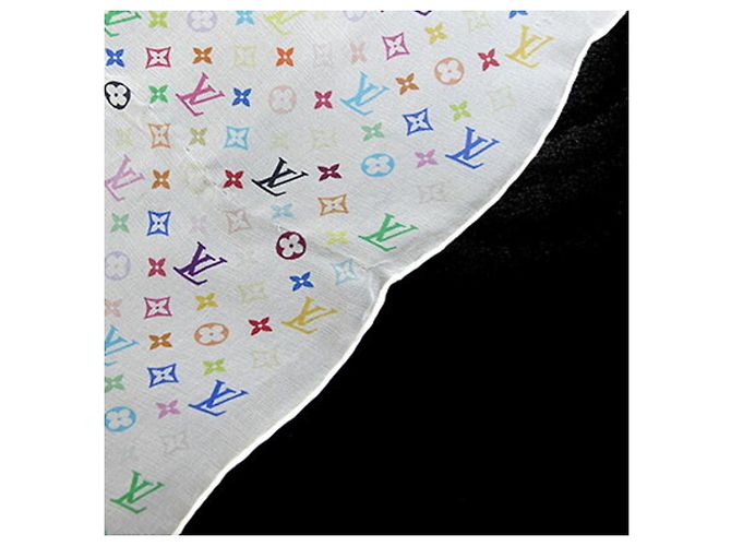 Pañuelo de seda Louis Vuitton Blanco - vista 7