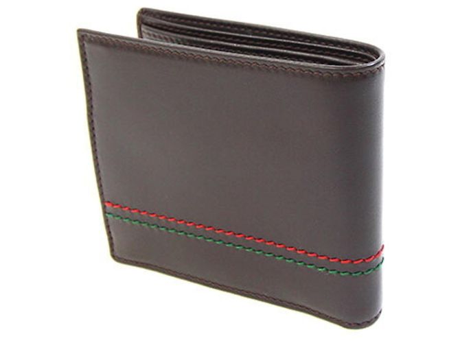 Gucci Bi-fold Wallet in Dark Brown Leather - view 2